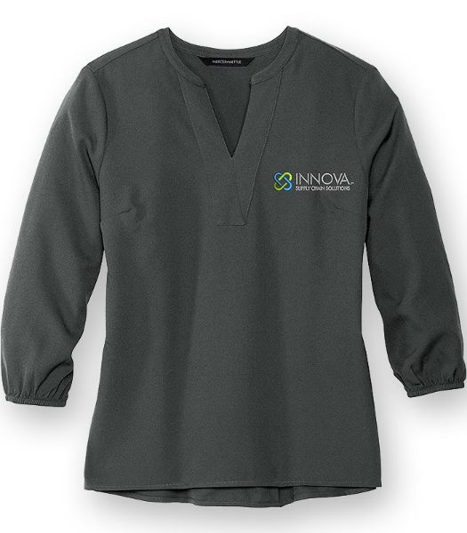 Picture of MM2011 - Ladies Crepe 3/4 Sleeve Blouse